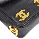 CHANEL 1991-1994 Triple CC Belt Bag Black Caviar #75