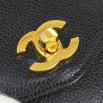 CHANEL 1991-1994 Triple CC Belt Bag Black Caviar #75