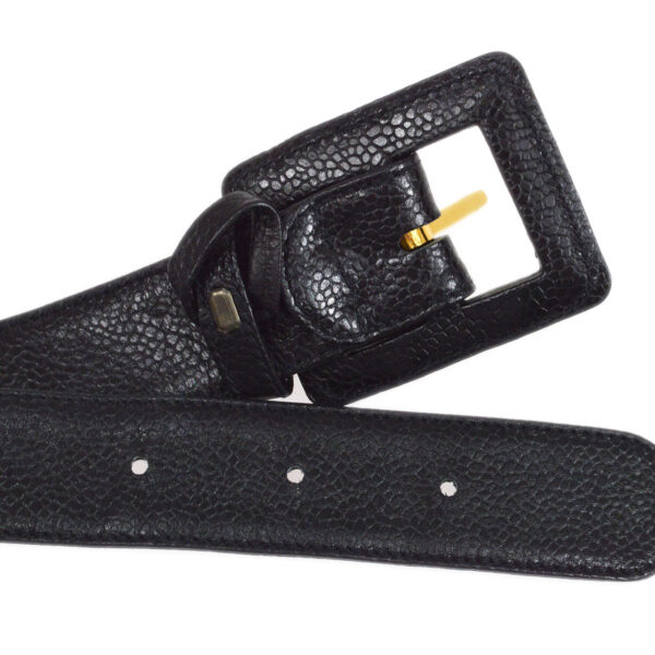 CHANEL 1991-1994 Triple CC Belt Bag Black Caviar #75