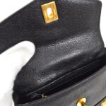 CHANEL 1991-1994 Triple CC Belt Bag Black Caviar #75