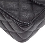 CHANEL 1994-1996 Big CC Straight Flap medium Black Caviar