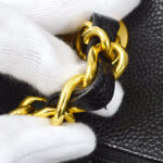 CHANEL 1994-1996 Big CC Straight Flap medium Black Caviar