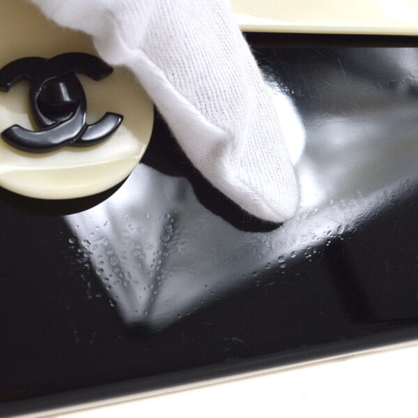 CHANEL 2000-2001 Monochrome Acrylic Shoulder Bag Small