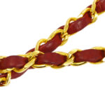 CHANEL * 1986-1988 Big CC Pointed Flap Mini Red Lizard