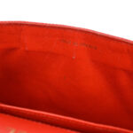 CHANEL * 1986-1988 Big CC Pointed Flap Mini Red Lizard