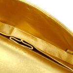 CHANEL 2001 Choco Bar East West Gold Lambskin