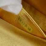 CHANEL 2001 Choco Bar East West Gold Lambskin