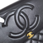 CHANEL 1991-1994 CC Flap Maxi Black Lambskin