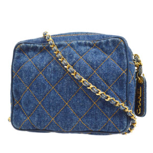 CHANEL 1998 Pocket Camera Bag Mini Denim