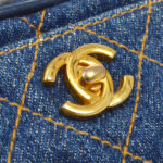 CHANEL 1998 Pocket Camera Bag Mini Denim