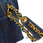 CHANEL 1998 Pocket Camera Bag Mini Denim