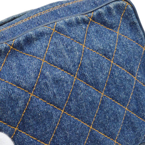 CHANEL 1998 Pocket Camera Bag Mini Denim