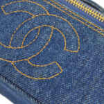 CHANEL 1997 Timeless Vanity Handbag Denim