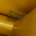 CHANEL 1991-1994 Chevron Letter Flap Vertical Bag Mini Gold Lambskin