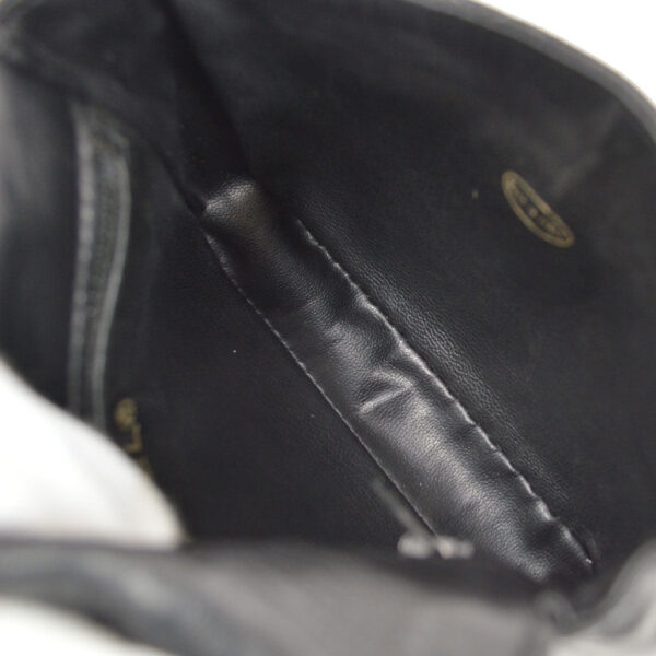 CHANEL 1980s Cosmoline Belt Bag Black Lambskin #65