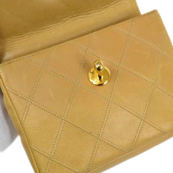 CHANEL 1980s Cosmoline Belt Bag Beige Lambskin #70