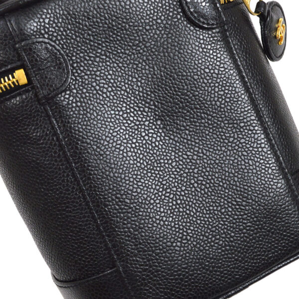 CHANEL 1994-1996 Timeless Vanity Handbag Black Caviar