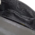 CHANEL 2003-2004 Camellia Choco Bar Shoulder Bag Mini Black Lambskin