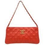 CHANEL 2003-2004 Icon Handbag Coral Pink Lambskin