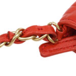 CHANEL 2003-2004 Icon Handbag Coral Pink Lambskin