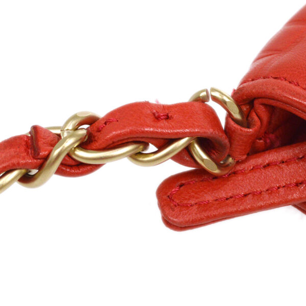 CHANEL 2003-2004 Icon Handbag Coral Pink Lambskin