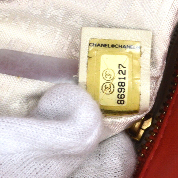 CHANEL 2003-2004 Icon Handbag Coral Pink Lambskin