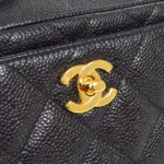 CHANEL 1994-1996 Camera Bag Large Black Caviar