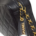 CHANEL 1994-1996 Camera Bag Large Black Caviar