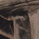 CHANEL 1997-1999 Quilted Flap Shoulder Bag Large Brown Velvet