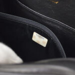 CHANEL 1991-1994 Chevron Pocket Camera Bag Mini Black Lambskin