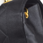 CHANEL 1991-1994 Diana Flap Mini Black Satin