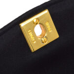 CHANEL 1991-1994 Diana Flap Mini Black Satin