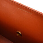 CHANEL 1997-1999 Sellier Flap Shoulder Bag Medium Orange Caviar