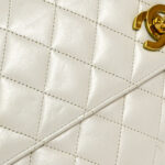 CHANEL 1989-1991 Double Turnlock 2way Handbag