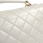 CHANEL 1989-1991 Double Turnlock 2way Handbag