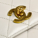 CHANEL 1989-1991 Double Turnlock 2way Handbag