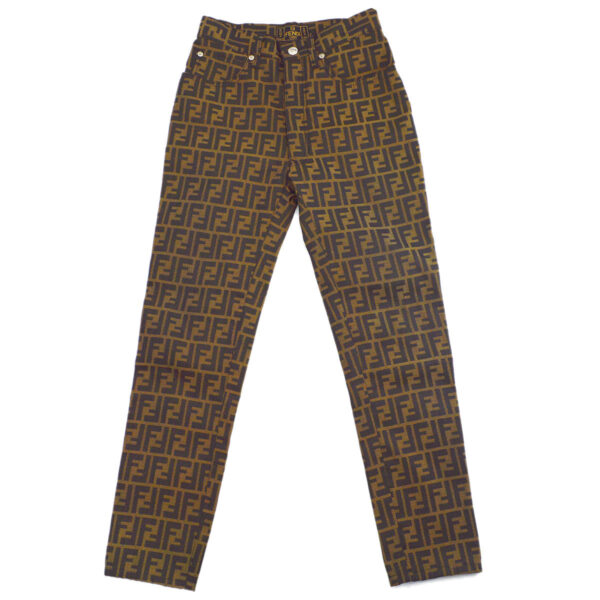 Fendi Zucca printed straight trousers #41