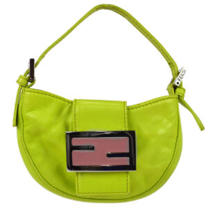 Fendi Light Green Lambskin Mini Handbag
