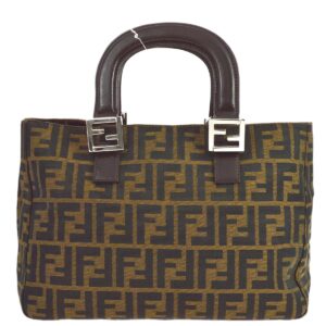 Fendi Brown Zucca Tote Handbag