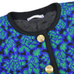 Yves Saint Laurent Setup Suit Jacket Skirt Blue #M