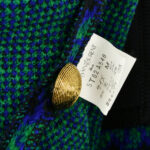 Yves Saint Laurent Setup Suit Jacket Skirt Blue #M