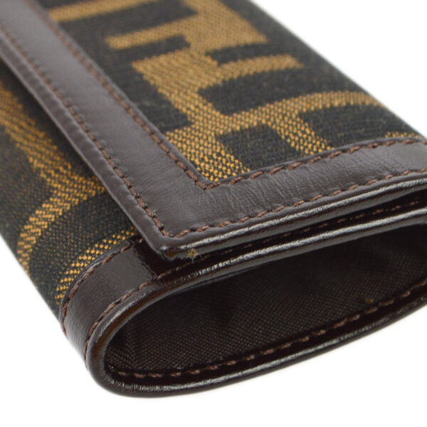 Fendi Brown Zucca Six Hook Key Case Small New