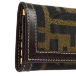 Fendi Brown Zucca Six Hook Key Case Small New