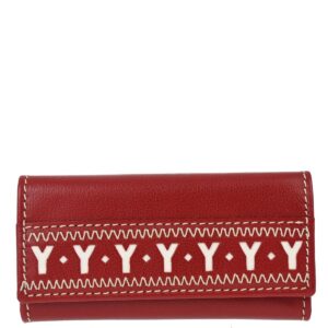 Yves Saint Laurent Red Four Hook Key Case Small New
