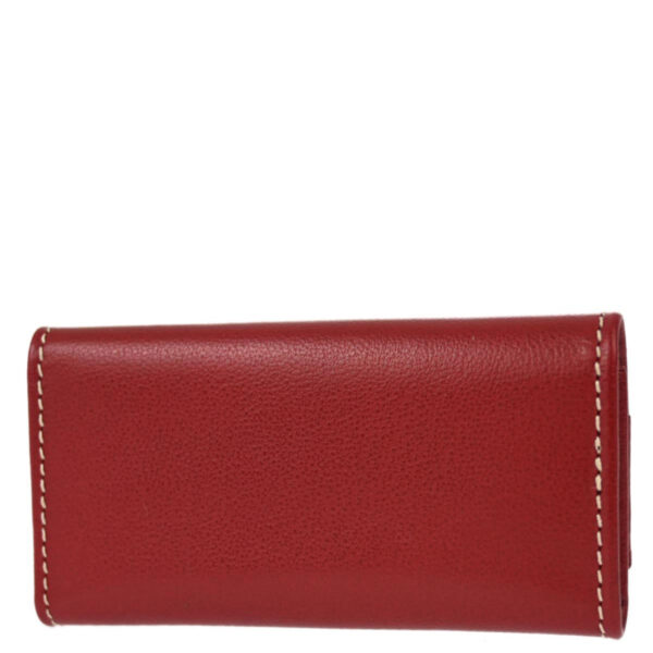 Yves Saint Laurent Red Four Hook Key Case Small New