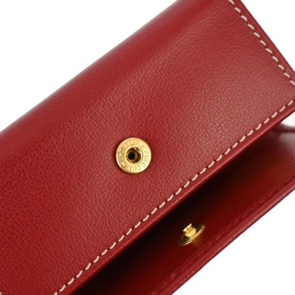 Yves Saint Laurent Red Four Hook Key Case Small New