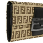 Fendi Brown Zucchino Wallet Purse