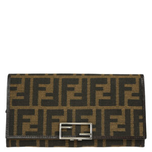 Fendi Brown Zucca Wallet Purse