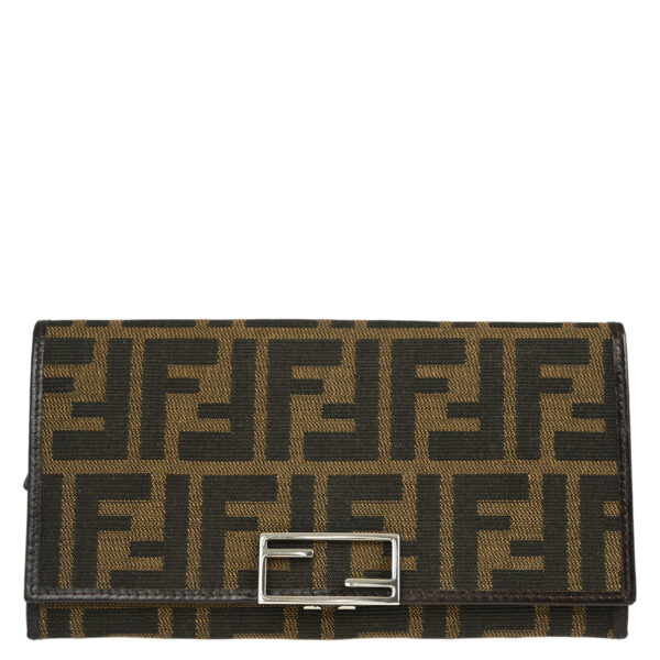 Fendi Brown Zucca Wallet Purse