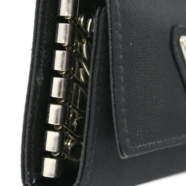 Prada Black Six Hook Key Case Small New